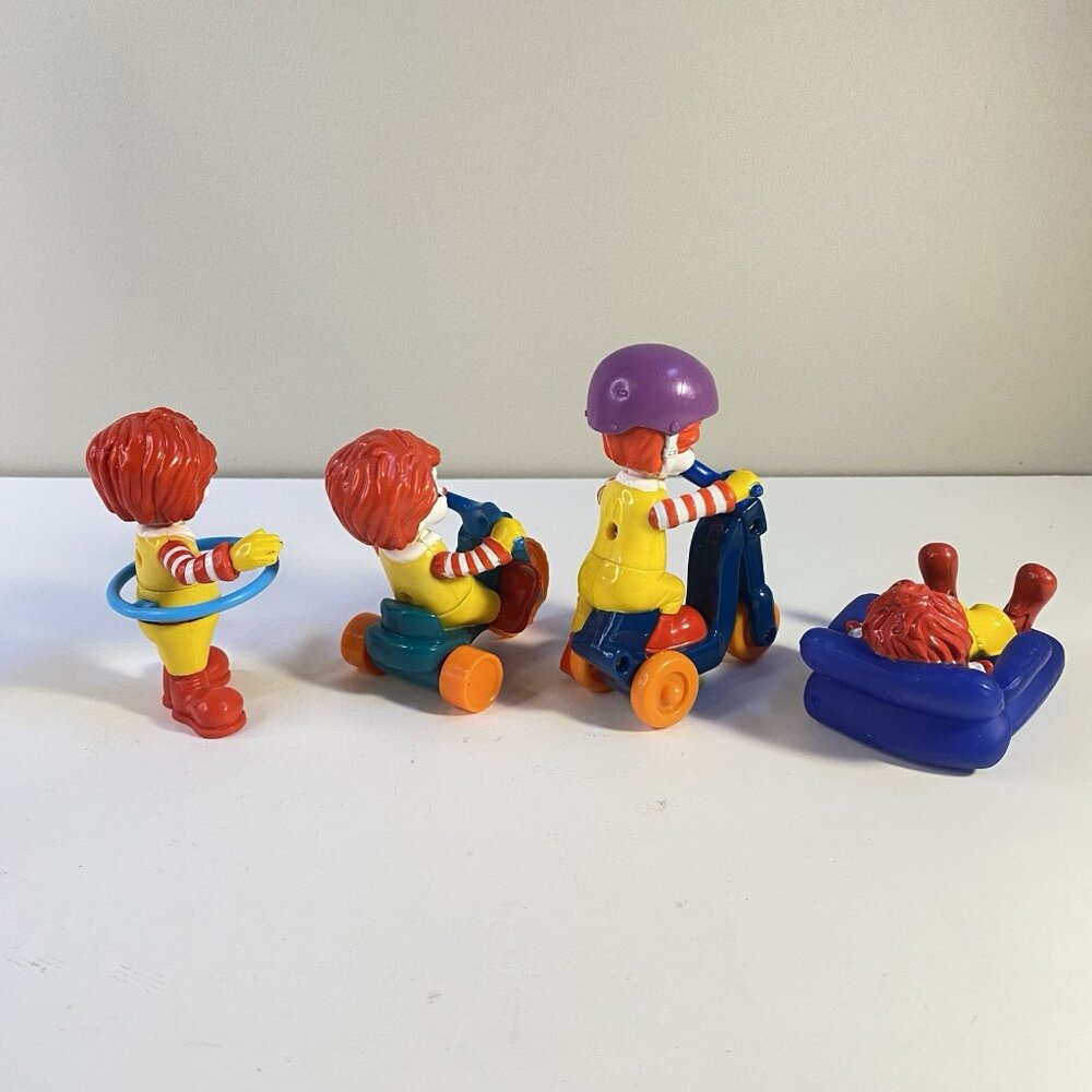 Rare 2000s Young Baby Ronald McDonald Figures (4) McDonald’s Happy Meal Toys - Picture 4 of 5